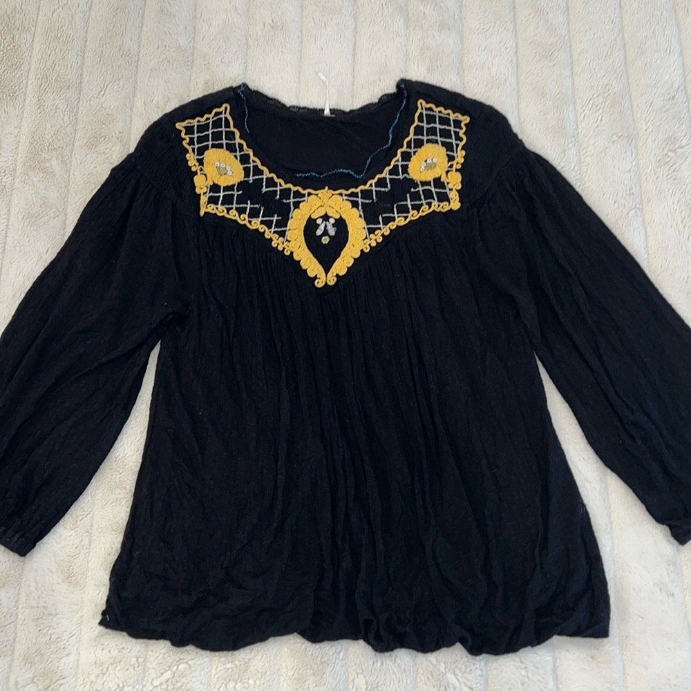 Free People Quarter Sleeve Shirt